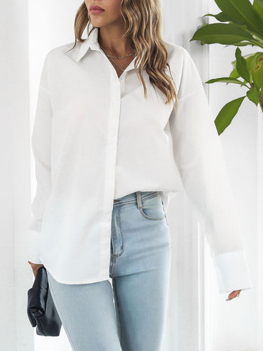 Women's Long Sleeve Drop Shoulder Shirt